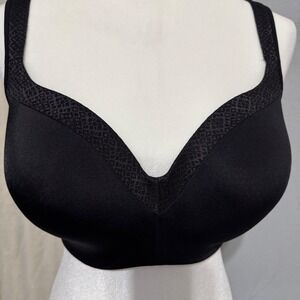 Playtex Secrets Body Revelation Black Underwire Bra 4823 Full Coverage 38DDD